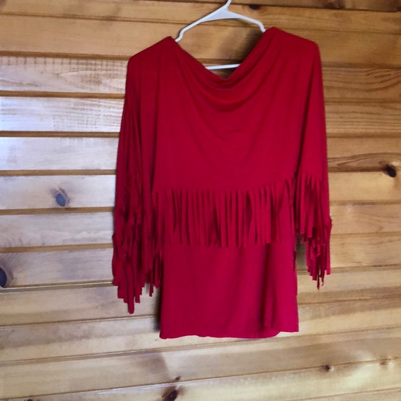 Fringe Red Shirt - Picture 1 of 4